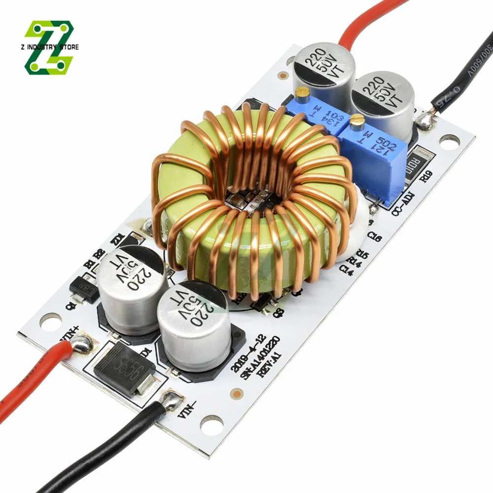 500W 10A Step Up Alimentatore Dc 8.5V-48V A 10-50V Boost Converter Modulo Di Azionamento Corrente A Tensione Costante