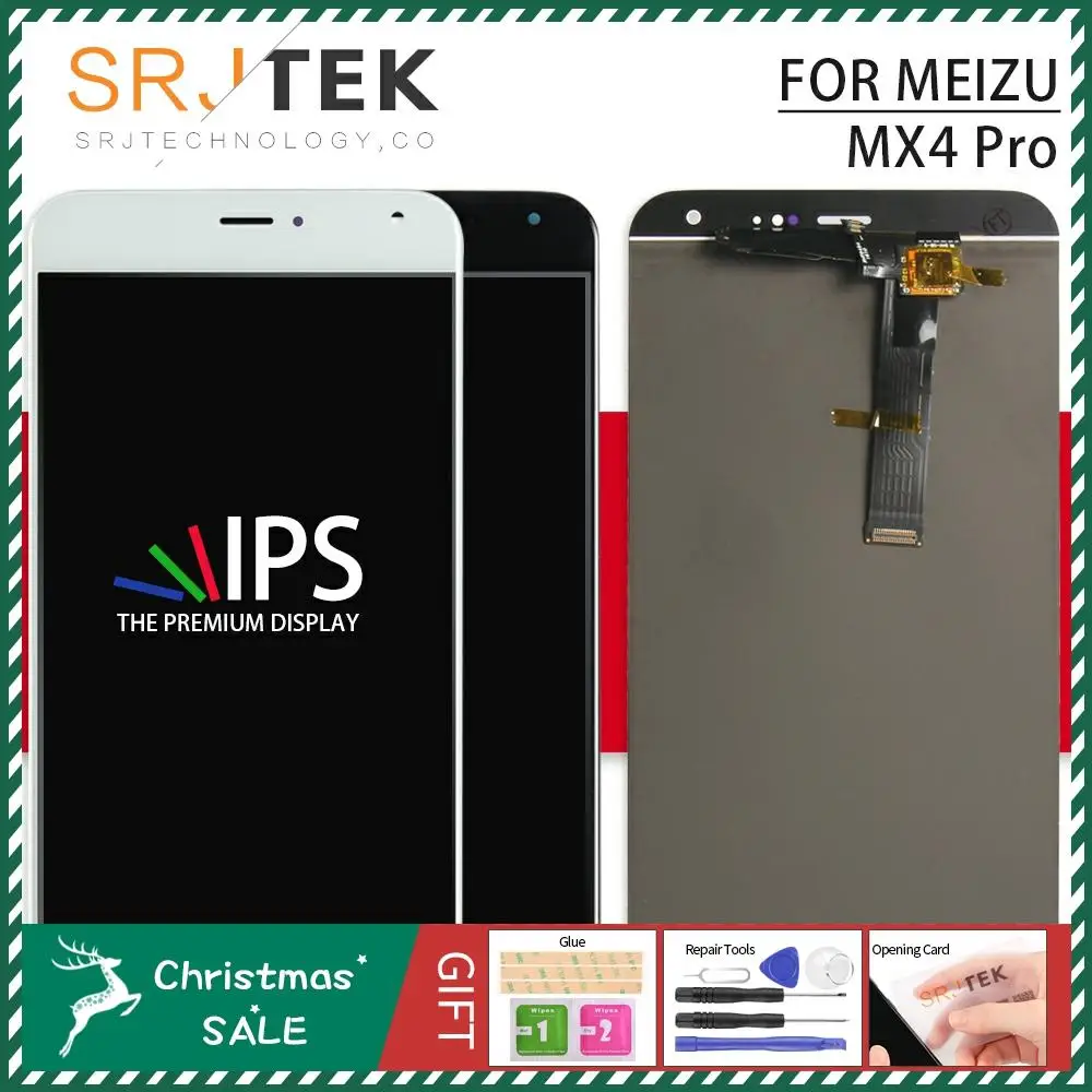 Srjtek для MEIZU MX4 Pro ЖК-дисплей панель сенсорный экран дигитайзер сенсор стекло полная сборка/рамка 5,5 ''2560*1536 для MX4 Pro