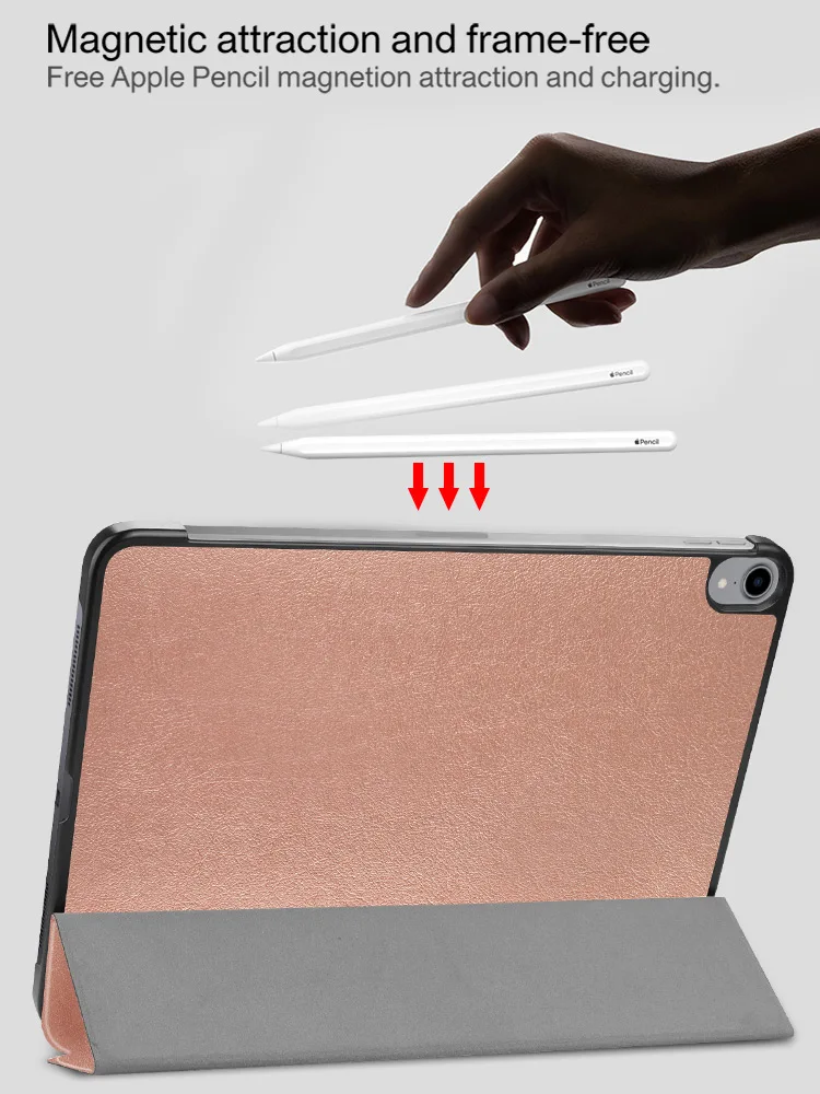 Чехол Funda для iPad Pro 12,9 чехол для Apple iPad 12," Магнитный умный чехол+ Защитная пленка для экрана