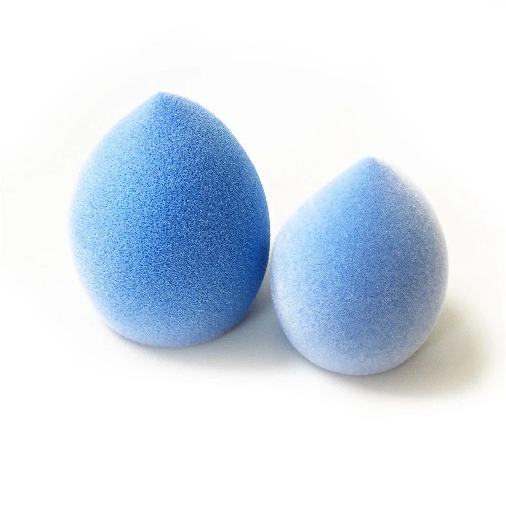 bdbeauty Velvet Mircofiber Makeup Blending Sponge - Sky Blue 3-Sides - Soft Cosmetic Applicator for Cream Liquid Foundation 5