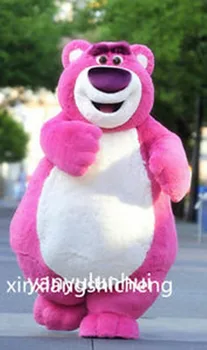 

Cute Pink Bear Mascot Costumes Cosplay Adults Size Cartoon Fancy Dress Adults
