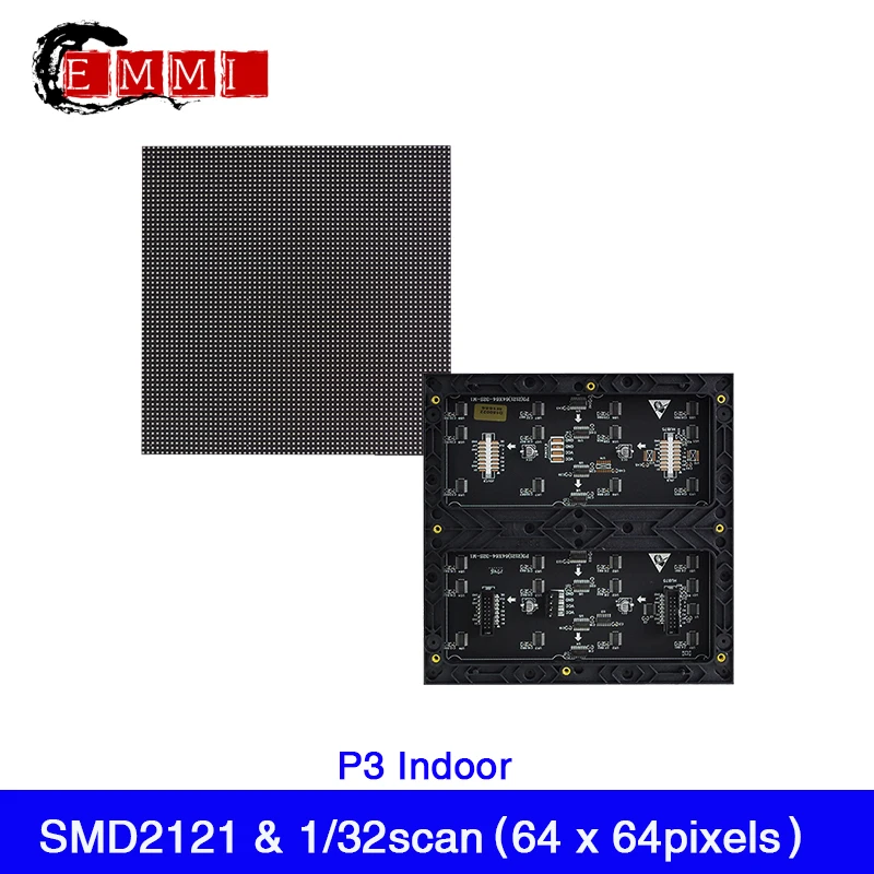 Полноцветный SMD RGB светодиодный видеознак для помещений P3 модуль дисплея 192x192 мм