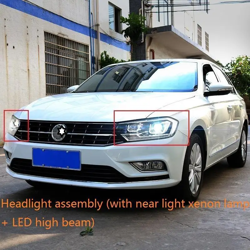 Number 6 Luces Para автомобильные аксессуары светодиодные автомобильные запчасти Drl лампа в сборе Cob автомобильное освещение фары Задние фары 16 для Volkswagen Bora - Цвет: Number 6