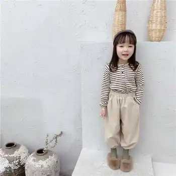 

2020 autumn children's clothing new children's Korean autumn T-shirt boys and girls long-sleeved bottoming shirt