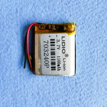 

3.7v polymer lithium battery 703240 1100mah large capacity