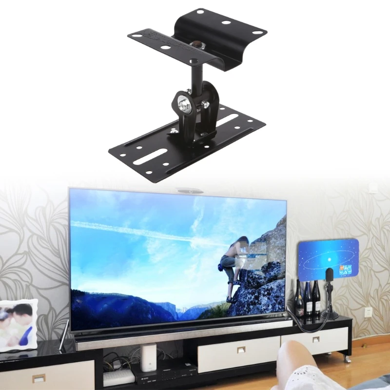 Universal Home Theater Steel Adjustable Speaker Ceiling Wall Mount Brackets LX9A