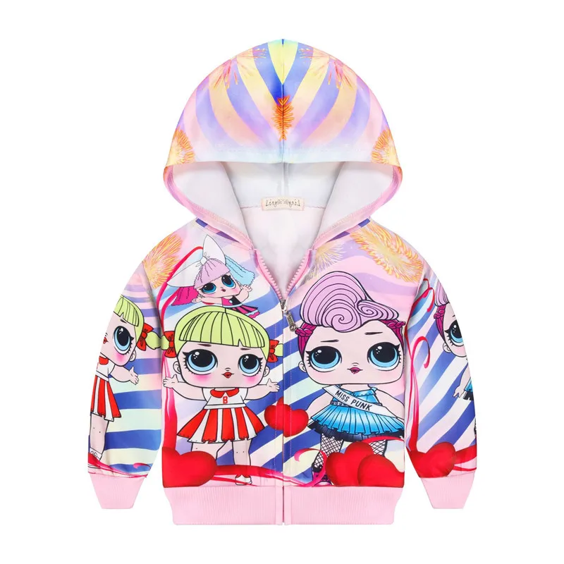 

Cute Baby Fall Girls Lol Coat Long Sleeve Cotton Hoodies Sweatshirts for Kids Princess Girl's Jacket Coat Toddler Girl Jacket