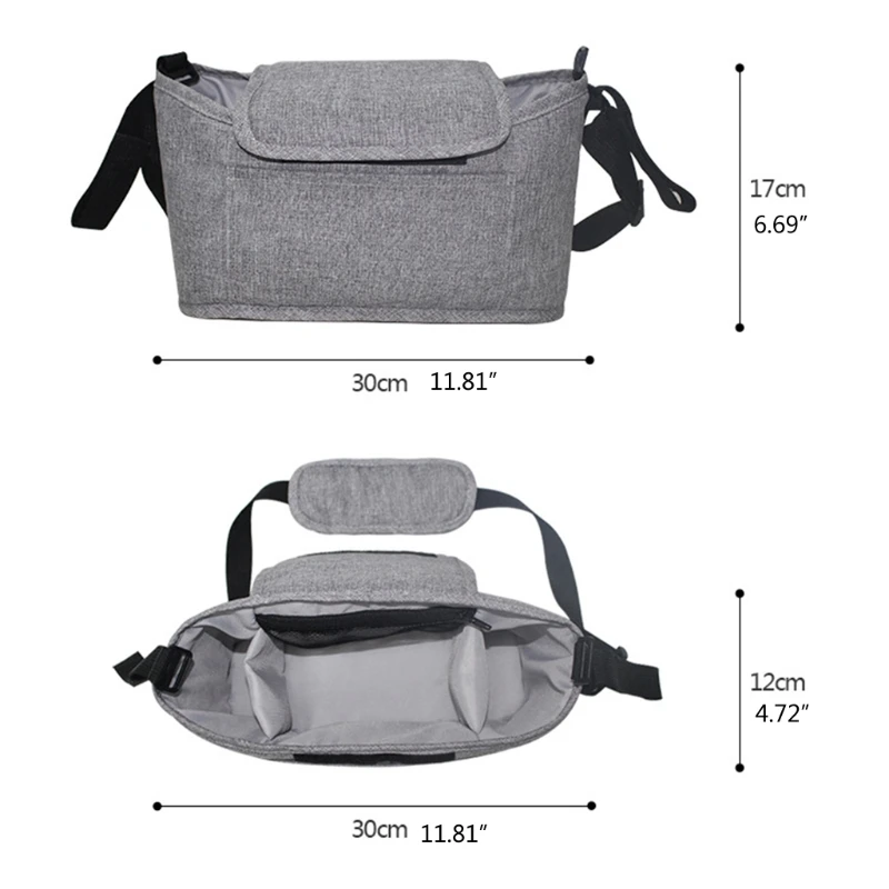 Waterproof Portable Baby Stroller Organizer Bag Multi-pocket Flax Nappy Hanging bag Cup Holder Pram Buggy Cart Bottle Mummy Bag baby stroller accessories products