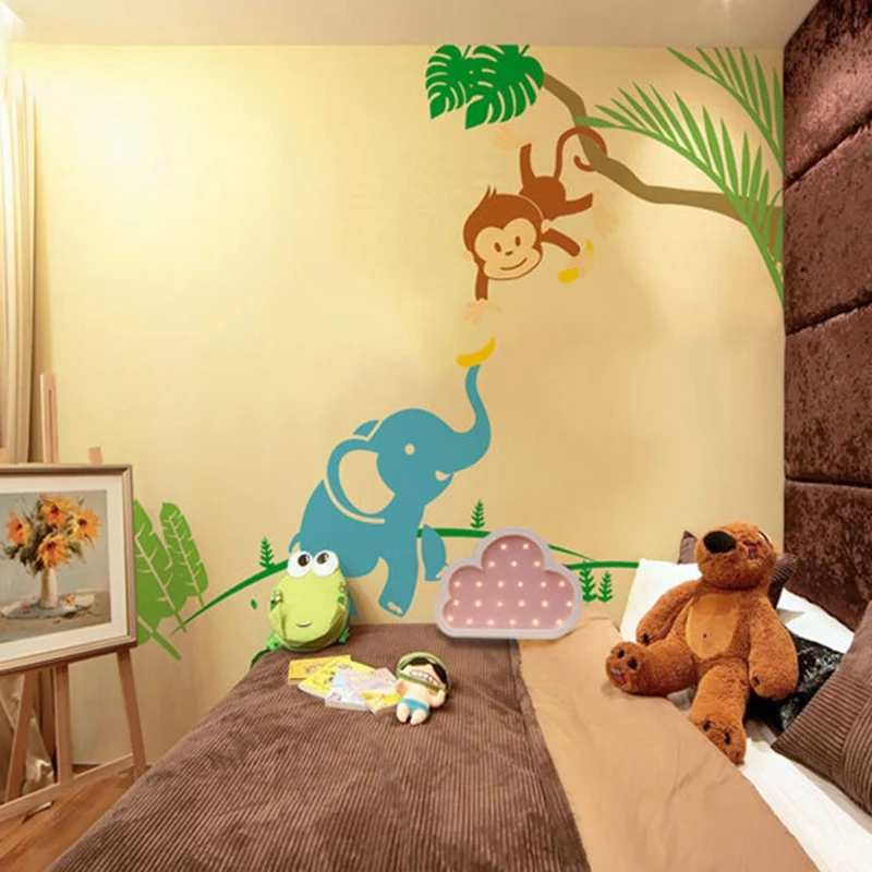 Деревянный хлопковый Ночной светильник с облаками, мультяшный светодиодный настенный светильник, экологичное украшение детской комнаты, подарок на год