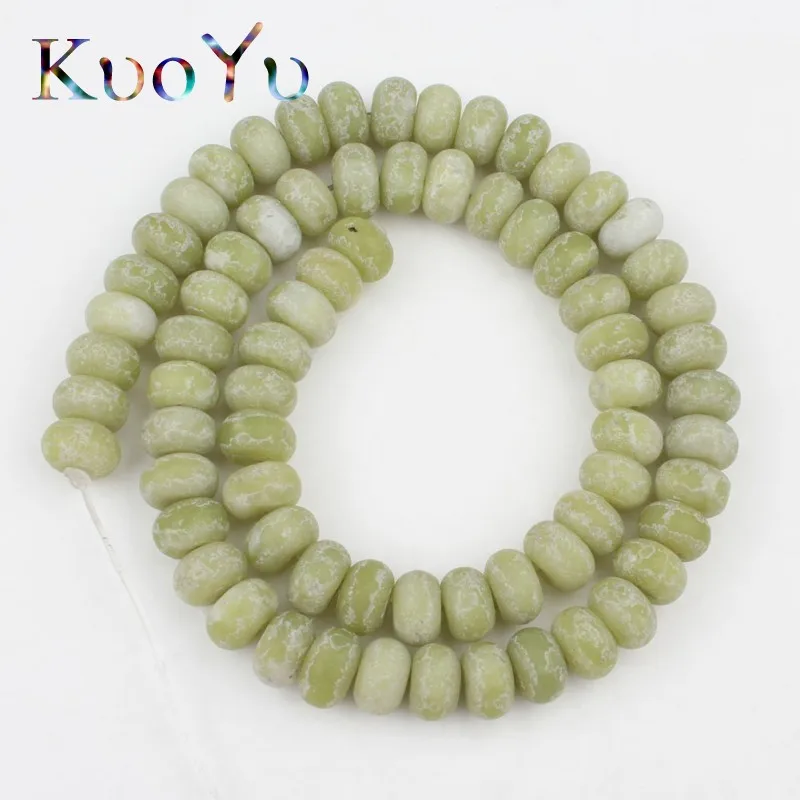 China Green Jade 5x8 мм натуральные матовые Форст Агаты Jades Jaspers Amazon круглые бусины Свободные перчатки для мотоцикла для самостоятельного изготовления ювелирных изделий Браслеты - Цвет: China Green Jade