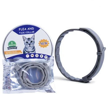

Pet Dog Cat Collar Anti Flea Ticks Mosquitoes Outdoor Adjustable Pet Collar cat Accessories 8 Months Long-term Protection