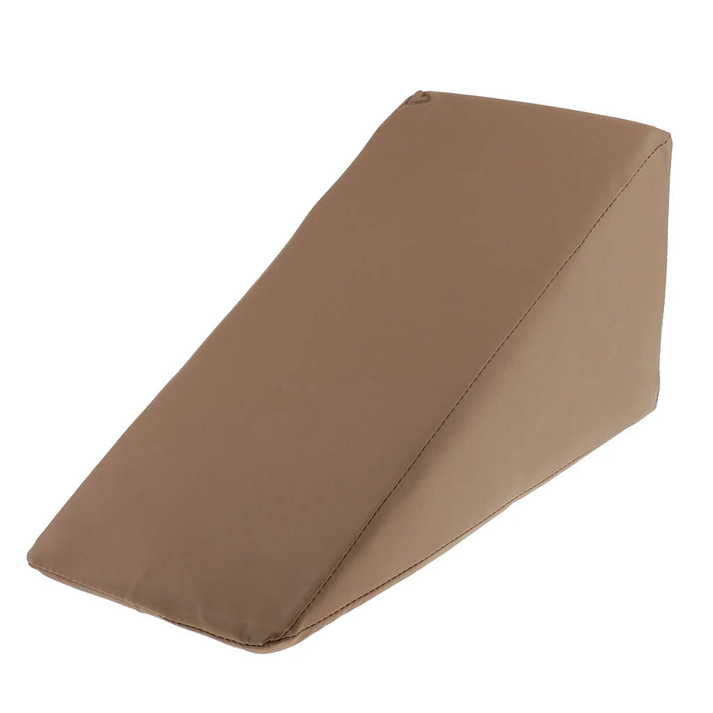 Foam Wedge Pillow Orthopedic Foot Leg Lift Elevation Support Positioner Cushion Pad Washable Zip Cover 17x7.9x7.9''