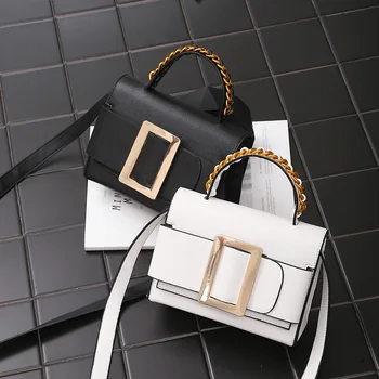 

2020 new female bag light retro shoulder bag casual small square bag lady bag handbag