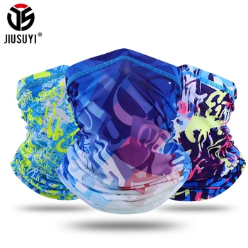 

Soft Neck Gaiter Balaclava Tube Scarf Breathable Half Face Cover Soft Stretch Bandana Elastic Headband Scarves Women Men Fashion