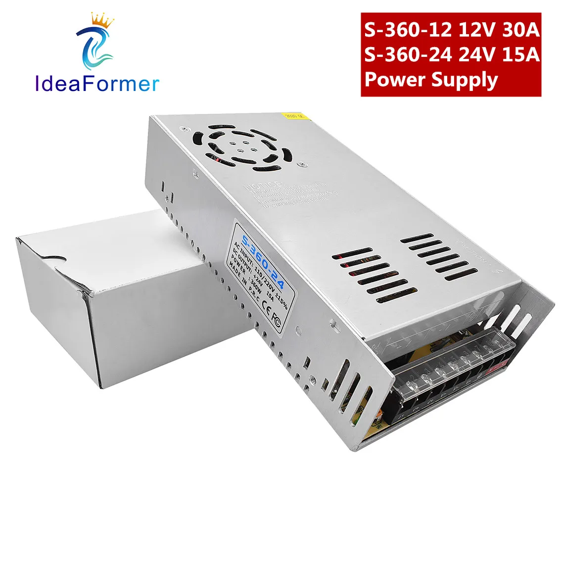 S 360 12 360W 30A/15A IP40 уровень защиты AC 110V/220V DC 12V/24V с аутентификацией CE RHS.|Детали и