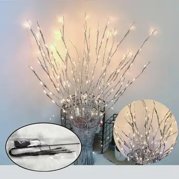 

christmas decoration Home Party Decoration LED Light Vase Flower Branch Lamp Floral String Lights Christmas Garden Decoration