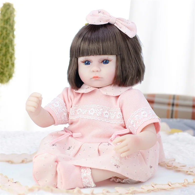 Bebes Reborn Baby 42 см платье принцессы Реалистичная кукла ручной работы для