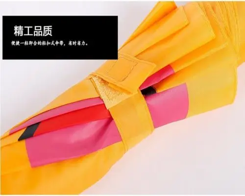 Детский милый зонтик с персонажами из мультфильмов Покемон го Пикачу/детский желтый складной зонт с длинным рукавом, более жесткий зонтик, подарок