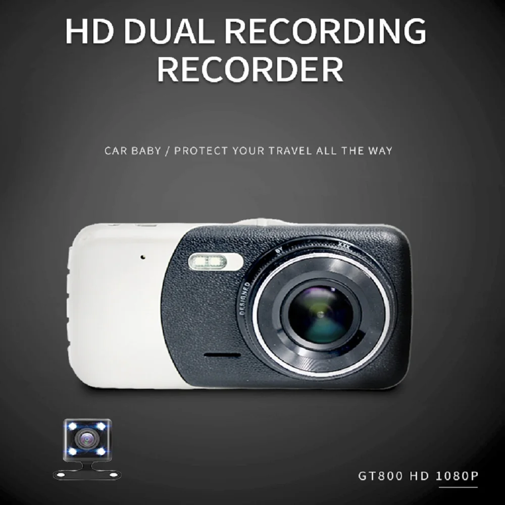 Jabriel HD1080P 170 ° двойной объектив Автомобильный видеорегистратор 3 8 дюймов ips