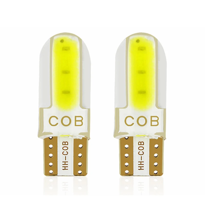 10 шт. силикагель светодиодный COB W5W T10 194 8SMD клинообразный светильник лампа авто
