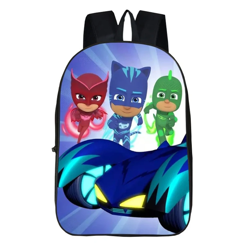 Pj маска Juguete Горячая мультфильм унисекс школьный рюкзак мальчик Catboy Owlette Gekko аниме Pj Маски фигурки студенческий рюкзак S46 - Цвет: 02