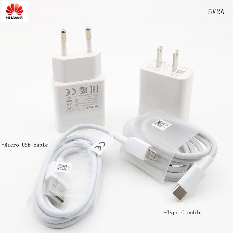 ЕС США huawei mate 10 Lite зарядка 5V2A зарядное устройство и кабель для p8 p9 p10 lite mate 10 lite Honor 8x 7x y5 y6 y7 y9
