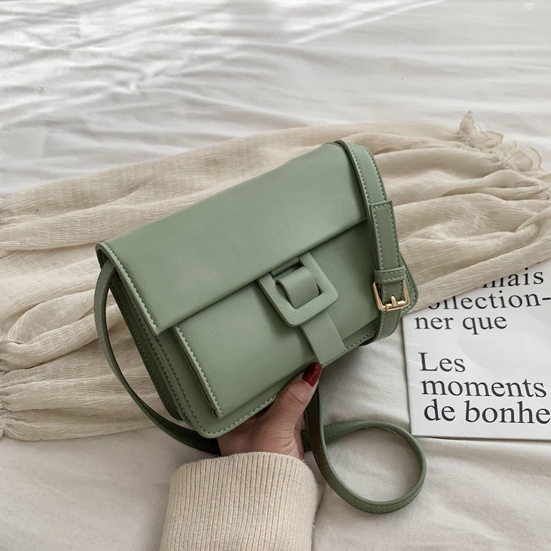 

Quality Leather Crossbody Bags For Women 2020 Travel Handbag Fashion Small Simple Shoulder Messenger Bag Soft Ladies Flap Bag