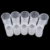 5Pcs Plastic Bird Feeder Clear Water Bottle Drinker Cup Double Port Water Diversion Device For Pigeon Bird Accessories