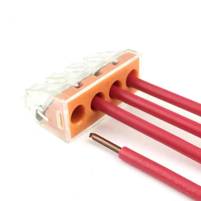 10 шт. PCT-104D-104-102-108Universal компактный проводной разъем 2-8 pin проводник клеммный блок с рычагом 0,75-mm m2