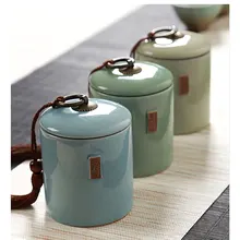 Керамическая чайная коробка керамика для зеленого чая/tie guan yin/jin juan mei контейнер для хранения чая caddy кофе 1 шт