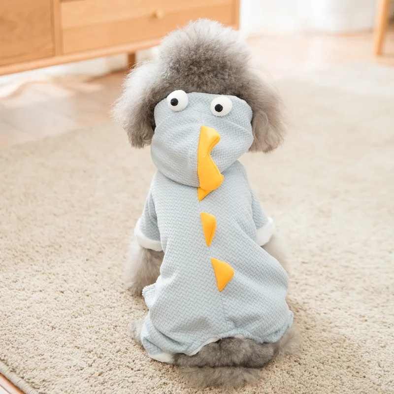 

Hipidog New Arrival Fleece Cute Dinosaur Winter Pajamas For Dog Coat Cotton
