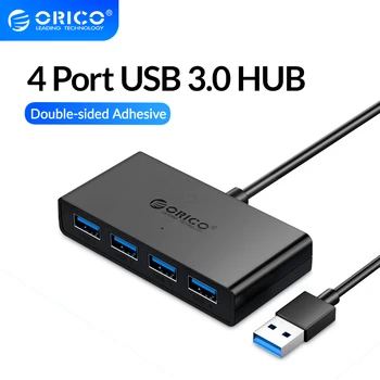 

ORICO Mini USB 3.0 HUB 4 Port Power Supply OTG with Micro USB Power Interface for MacBook Laptop Tablet Computer OTG USB HUB