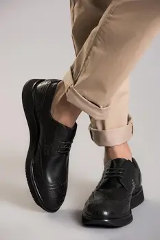 

Pearl Genuine Leather Black Men 'S Shoes 120130001063