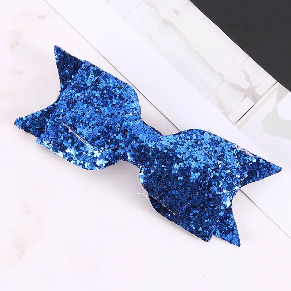 blue Ruoshui/блестящие шпильки для девочек; Блестящие Блестки; большие завязки узлом; заколки для волос для женщин; детские заколки для волос; аксессуары для волос - Цвет: blue