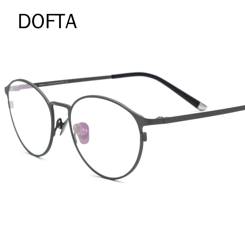 DOFTA, круглые очки из чистого титана, оправа, мужские винтажные очки, классические оптические очки по рецепту, брендовая дизайнерская оправа для очков, 7020