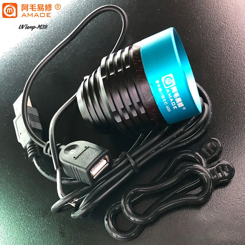 

5W UV ultraviolet LED curing light for telephone repair green oil solidified USB power supply two power supply mode purple light