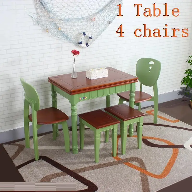 Tisch Juego Comedor кухонный набор Meja Makan Tafel A Langer Tavolo Da Pranzo деревянный стол для столовой - Цвет: Version K