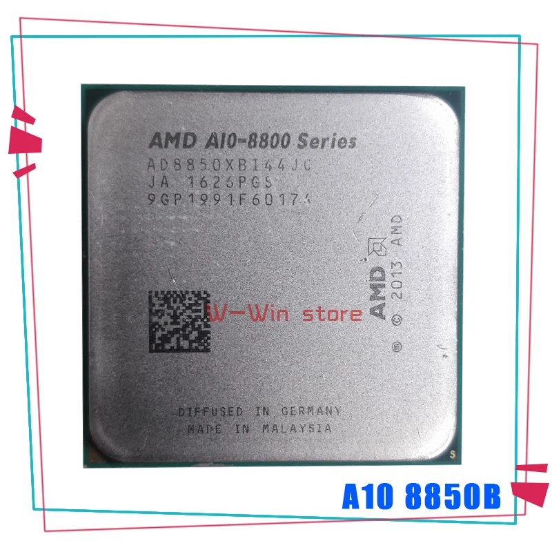 AMD A10 8800 серии 8850 A10-8850B Процессор 3 9 ГГц разъем FM2 + 4 ядра 8850B настольные компьютеры