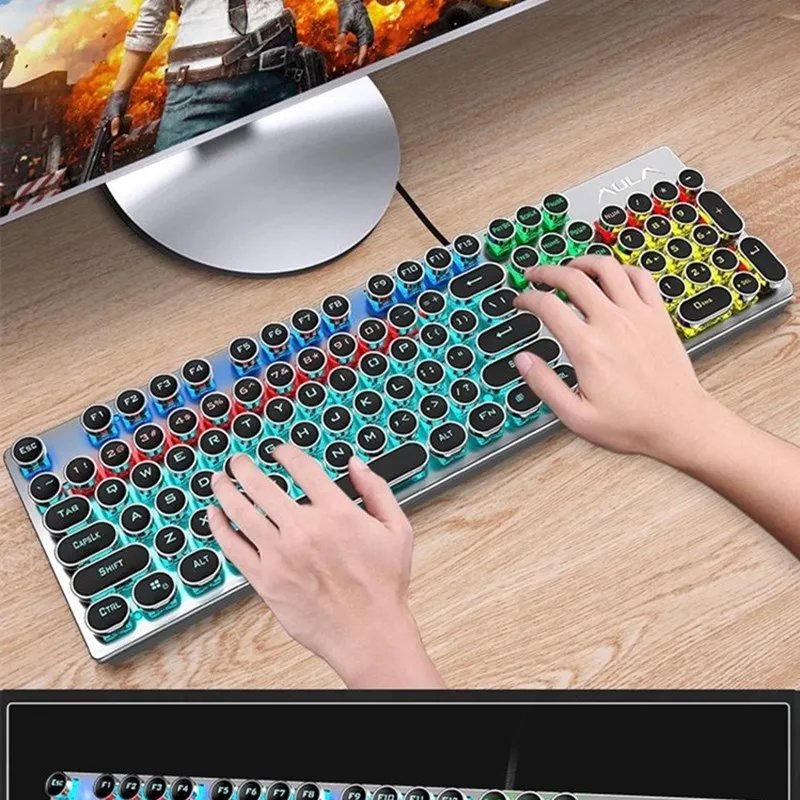 Gaming Mouse for PC Gaming Keyboard Mechanical Keyboard and Mouse Wired