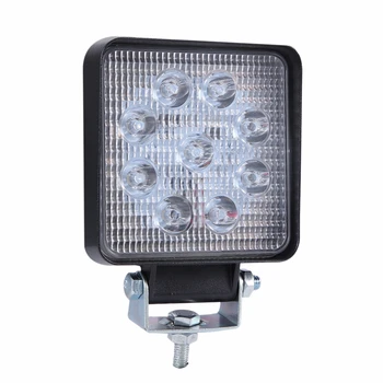 

90W Square Car Headlight 9Led Cool White Light 4 Inch Car Work Light Led Truck Suv Landing Transport Support