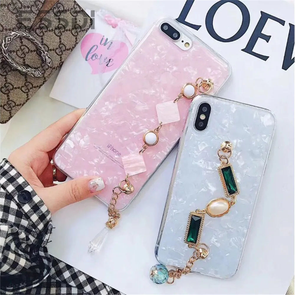 Алмазная Оболочка браслета Телефон чехол для Iphone 6 милый чехол Fo Iphone 8 Plus чехол Xs Max Мобильные аксессуары