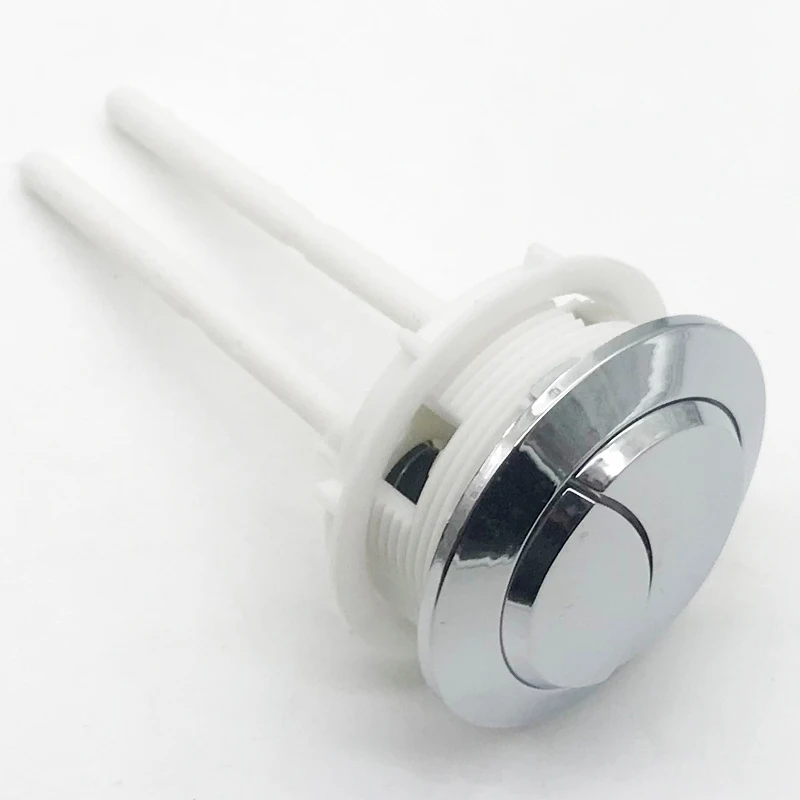 Sanitary Installation Tool 38/48/58mm Universal Toilet Button Toilet Water Tank Flush Dual Push Button Double Crescent Shape With 2 Rods