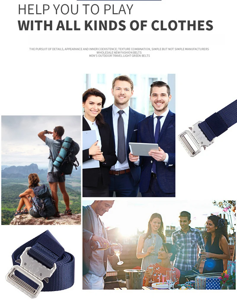 38 mm Gürtel für Herren, Canvas-Gürtel, Schnellverschluss, Metallschnalle, Training, taktische Gürtel, Jeans gürtel jeans gürtel herren gürtel damen belt ремень gürtel für männer männer geschenk ремень женский ремень – Detail 3