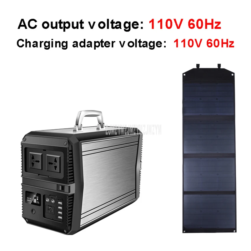 110V 273000 мАч источник питания для хранения энергии 1000 Вт Выход переменного тока домашний внешний портативный солнечный генератор энергии аварийный резервный внешний аккумулятор - Цвет: 110V