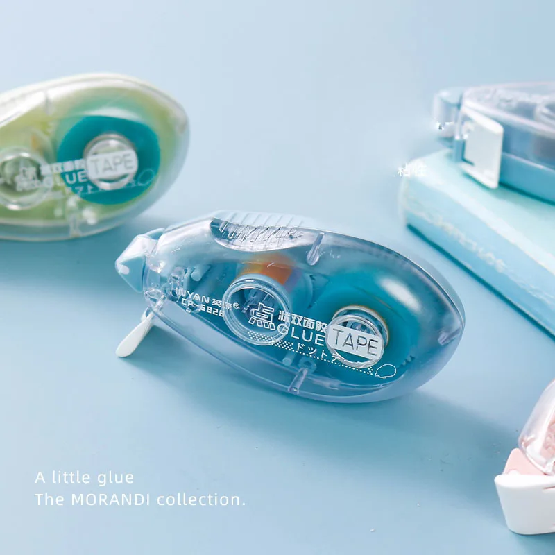 Sharkbang Morandi Series 6Mx8MM Dots Double Glue Tape Correction Double Sided Adhesive Tapes Hand Accounts Tools School Supplies