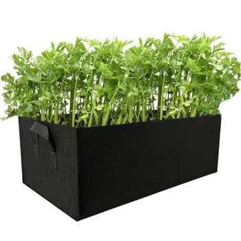

1pcs Fabric Raised Garden Bed Square Garden Flower Grow Bag Vegetable Planting Bag Planter Pot with Handles for Plants Flower