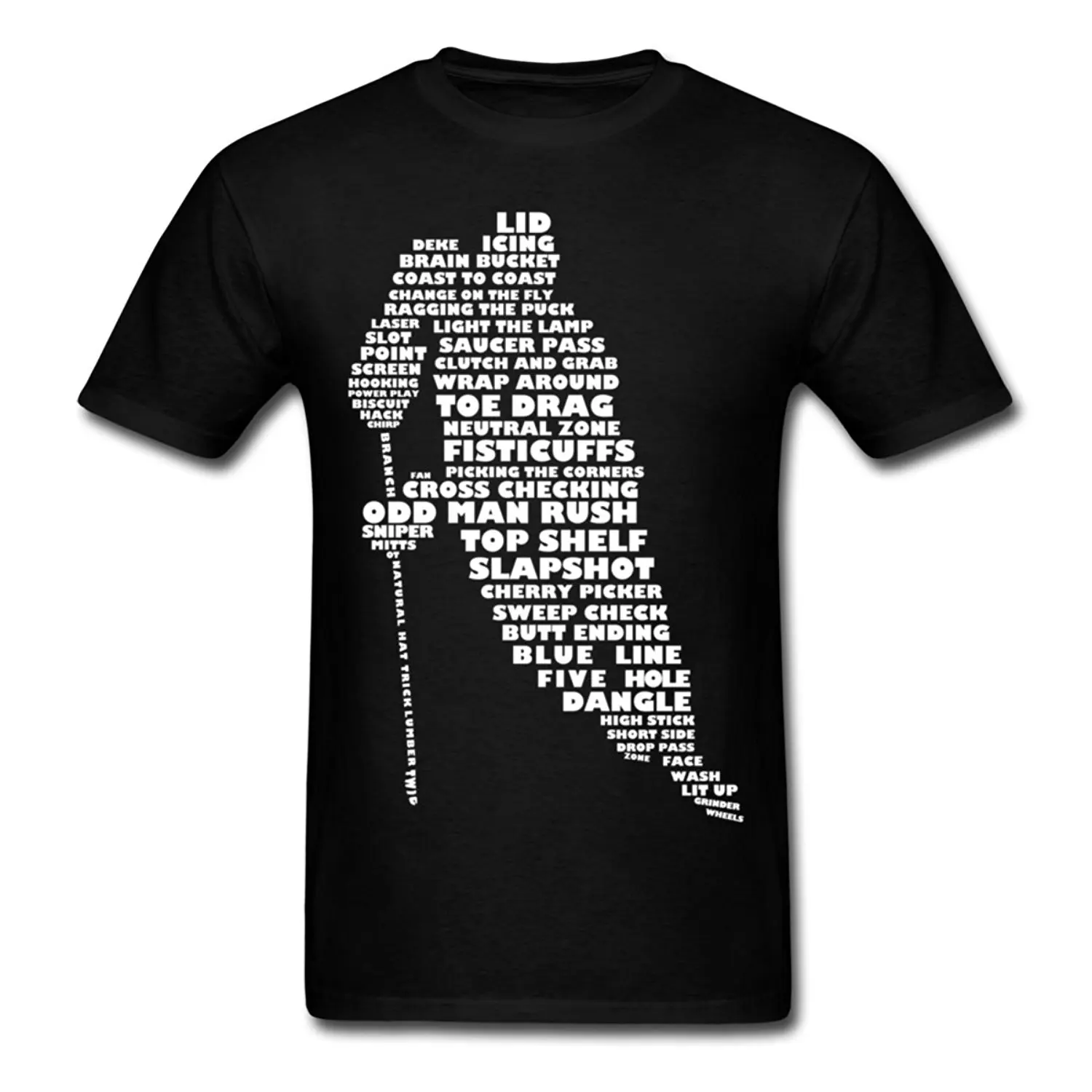 Новая модная мужская футболка с надписью language of Hockeyer 100% хлопок Мужская круглым