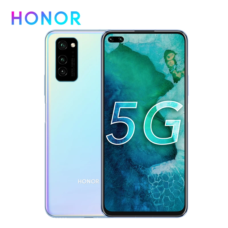 Honor V30 Kirin 990 Восьмиядерный 5G смартфон 40MP AI Тройная камера мобильный телефон 16