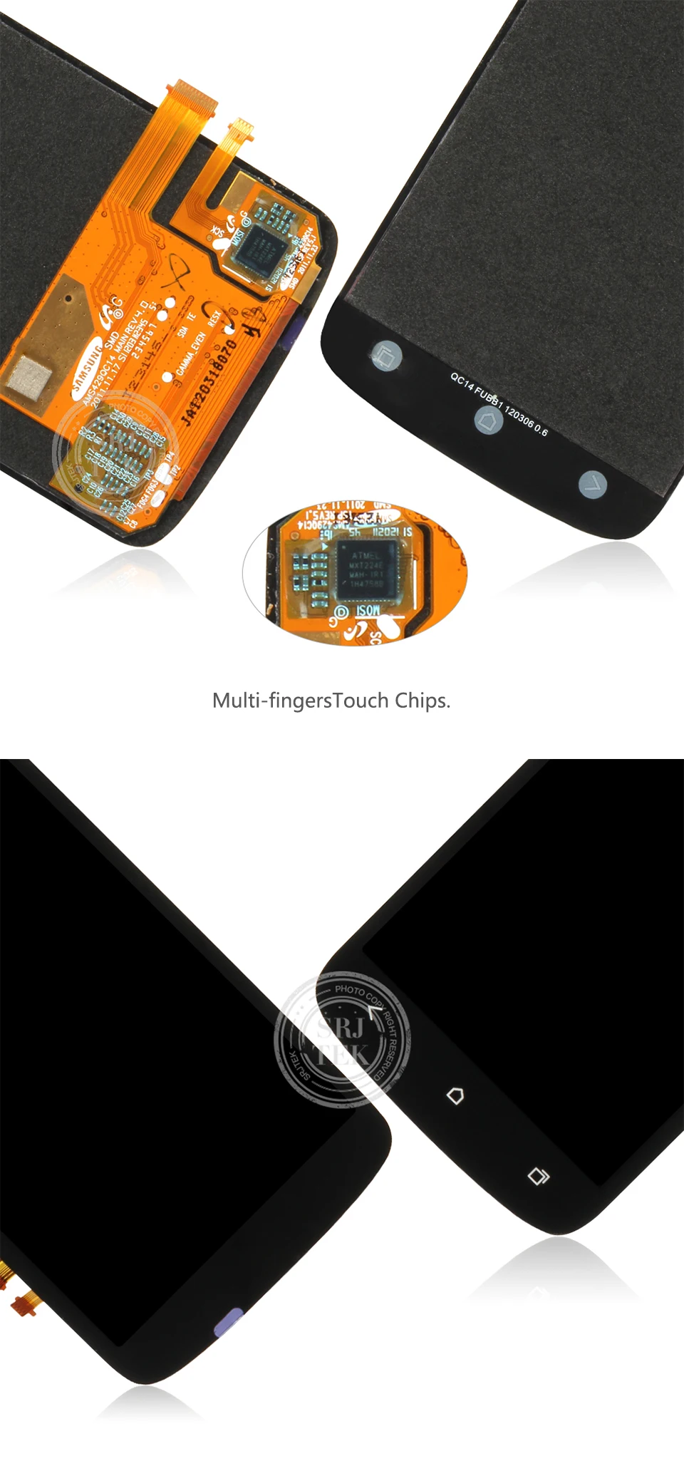 Srjtek 4,3 дюймов для htc One S Z520E ЖК сенсорный дигитайзер Сенсорное стекло в сборе с рамкой для htc Z520E дисплей