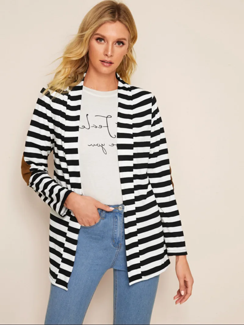 

Blouse Vrouwen Open Front Lange Jasje Werk Office Uitloper Shirt Top Jas Vrouwen Lange Mouw Blusas